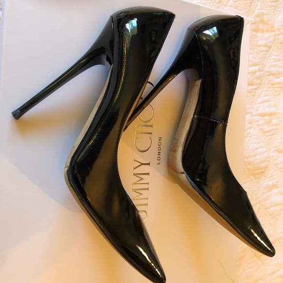 Jimmy Choo Black Patent Leather Stiletto - Picture 5 of 8
